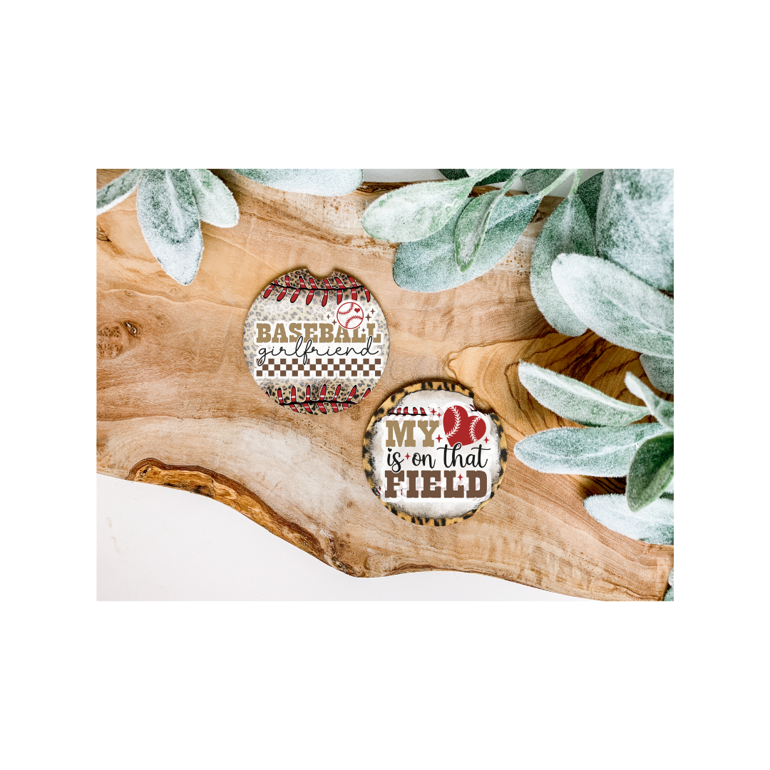 Baseball Car Coasters - Several Style Options