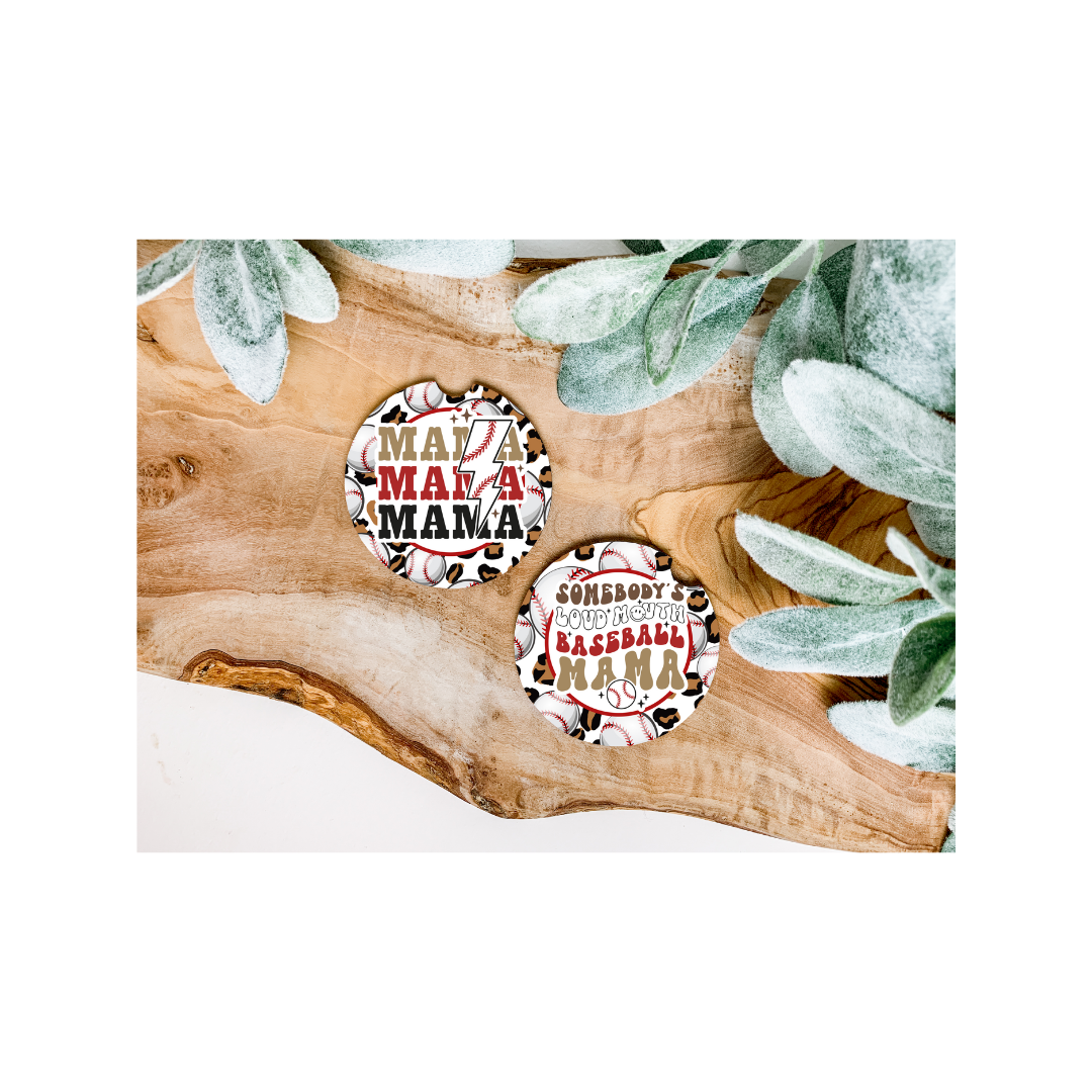 Baseball Car Coasters - Several Style Options