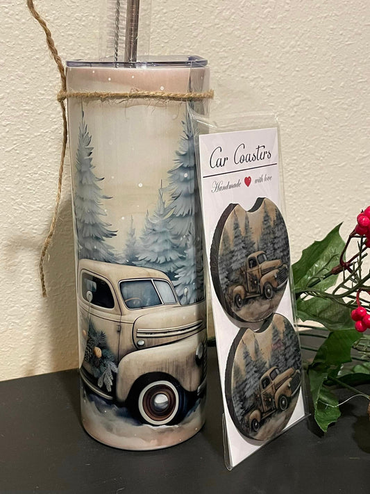 Holiday Truck - Brown - Gift Set