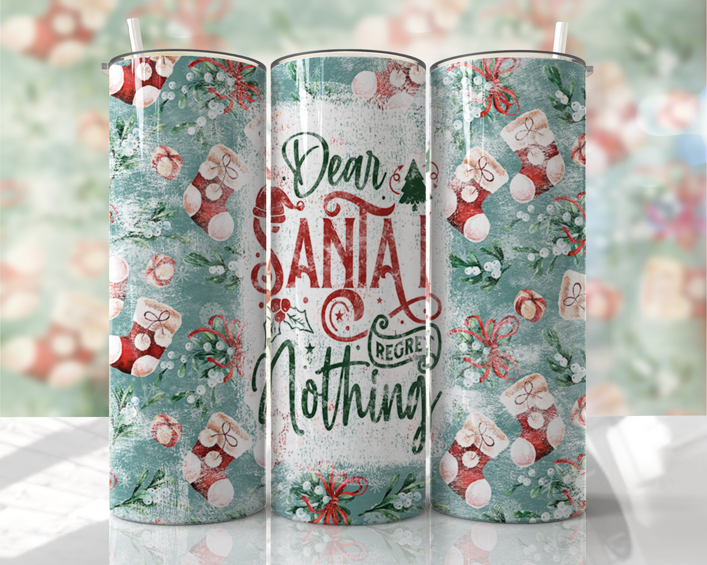 Christmas Dear Santa Tumbler