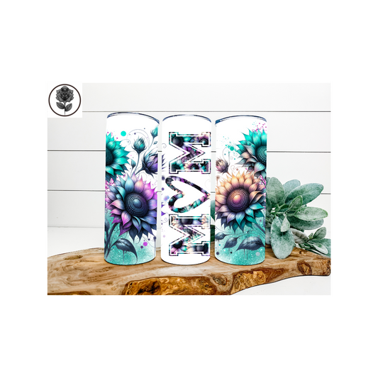 Mom Bright Flowers Tumbler