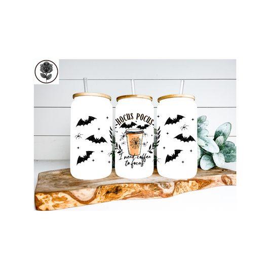 Halloween Coffee to Focus Glass Cup