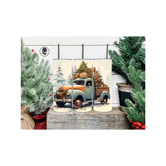 Holiday Truck - Blue Tumbler