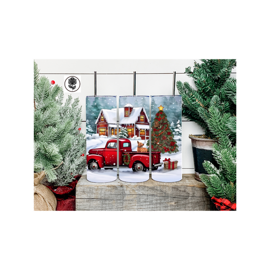 Holiday Truck - Red 1 Tumbler