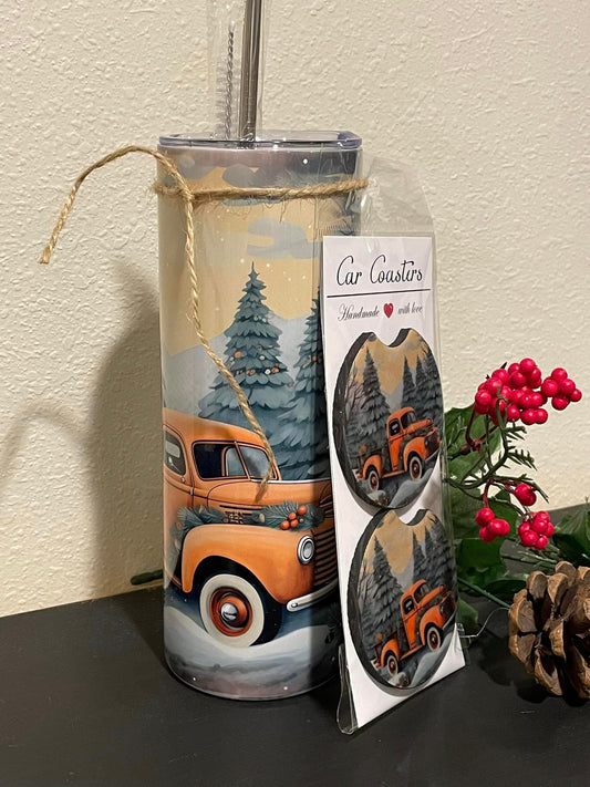 Holiday Truck - Orange - Gift Set