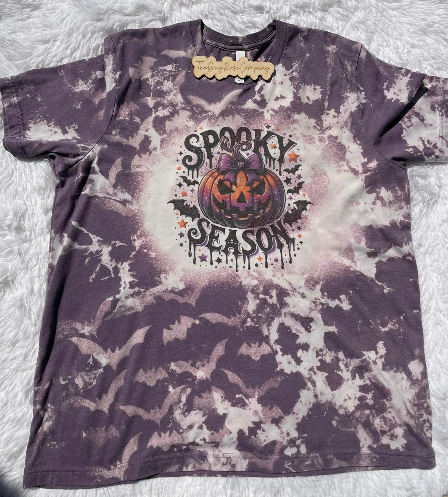 Halloween Spooky Season Purple Bats T-Shirt