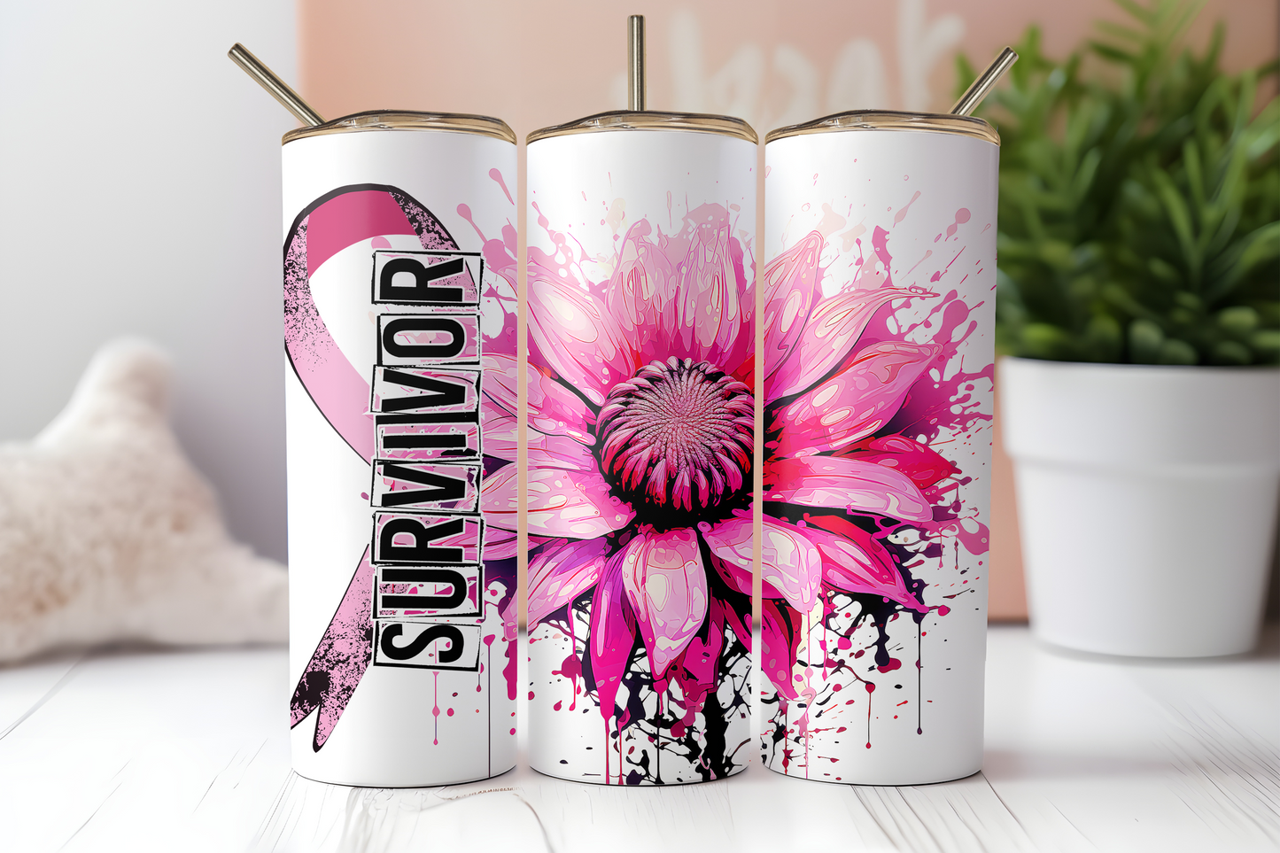 Breast Cancer Survivor Tumbler