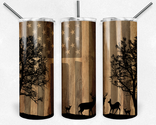 American Deer Family Tumbler