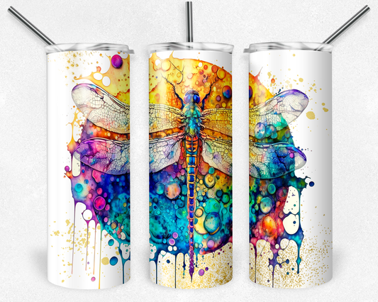 Ink Dragonfly Tumbler