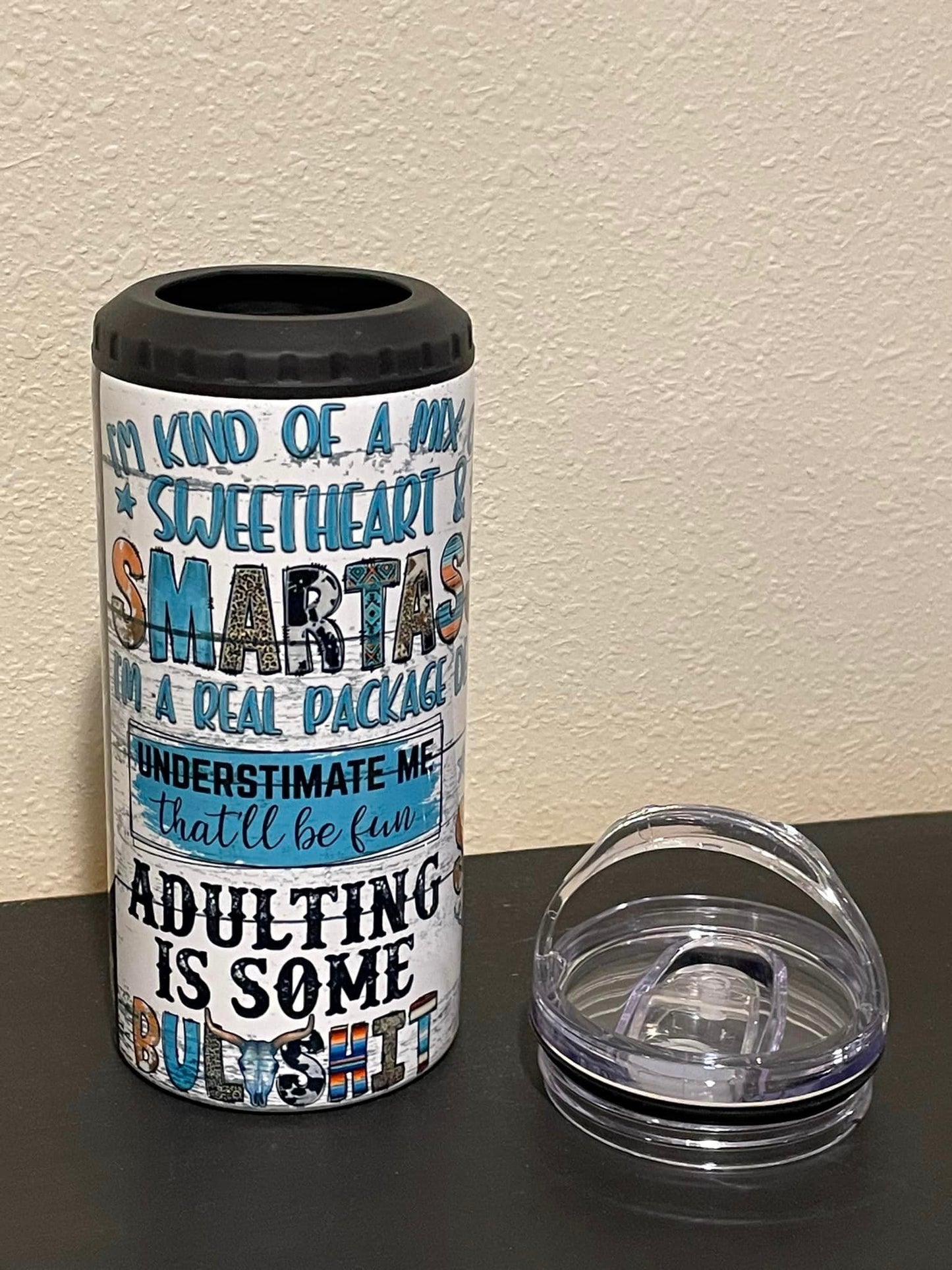 Sarcastic Western 4-in-1 Can Cooler