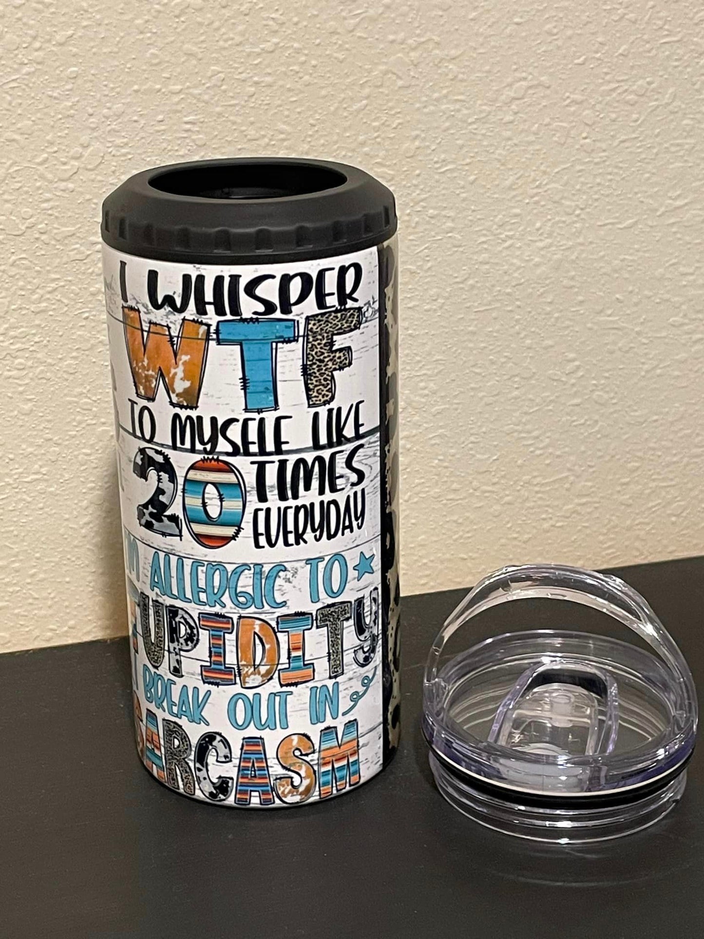 Sarcastic Western 4-in-1 Can Cooler