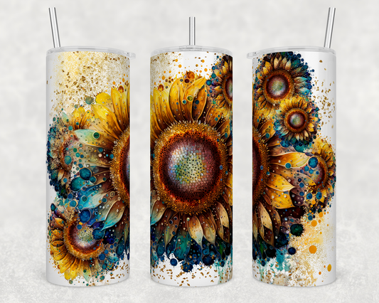 Ink Sunflower Tumbler