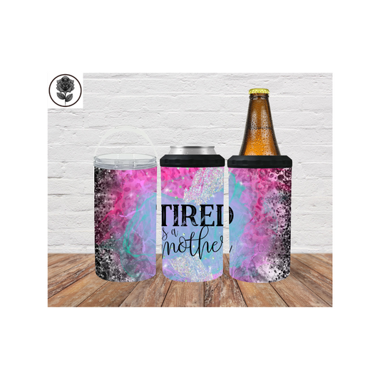 Tired as a Mother 4-in-1 Can Cooler